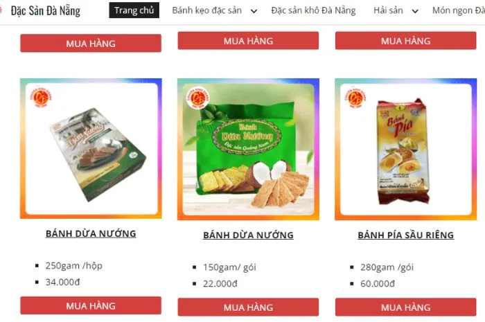 Địa điểm mua Đặc sản Đà Nẵng
