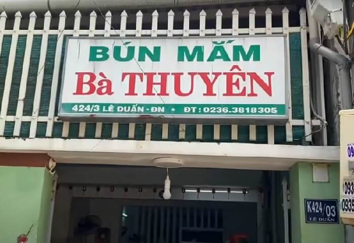 Quán bún mắm Đà Nẵng