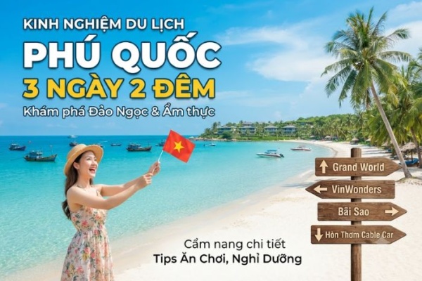 Du lịch Phú Quốc 3 ngày 2 đêm: lịch trình, chi phí và các lưu ý