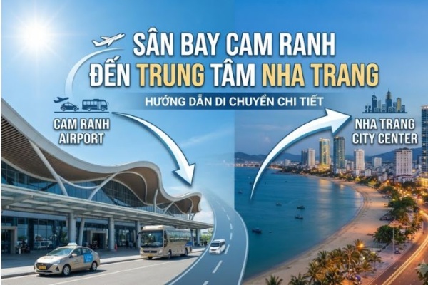Sân bay Cam Ranh đến trung tâm Nha Trang: chọn xe gì, giá bao nhiêu?