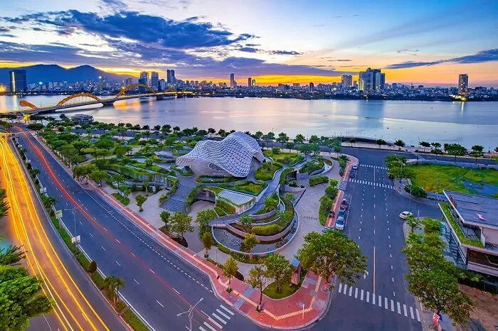Check in công viên Apec Đà Nẵng hình cánh diều độc đáo