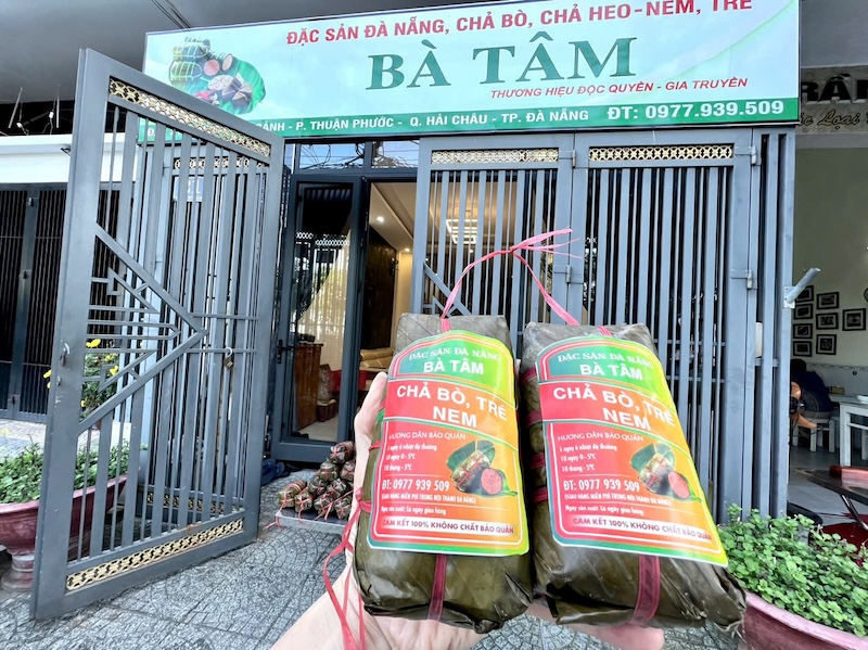 Chả bò Bà Tâm - thương hiệu nổi tiếng Đà Nẵng