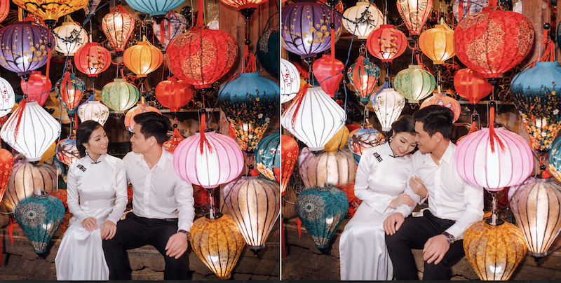 Tham gia tour Hội An du khách được check in với đèn lồng siêu đẹp