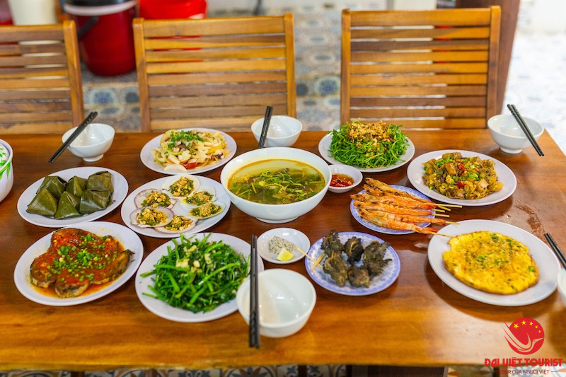 Thực đơn hấp dẫn trong tour Cù Lao Chàm