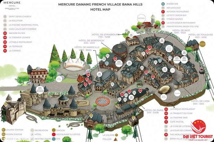Bản đồ khu du lịch Bà Nà Hills