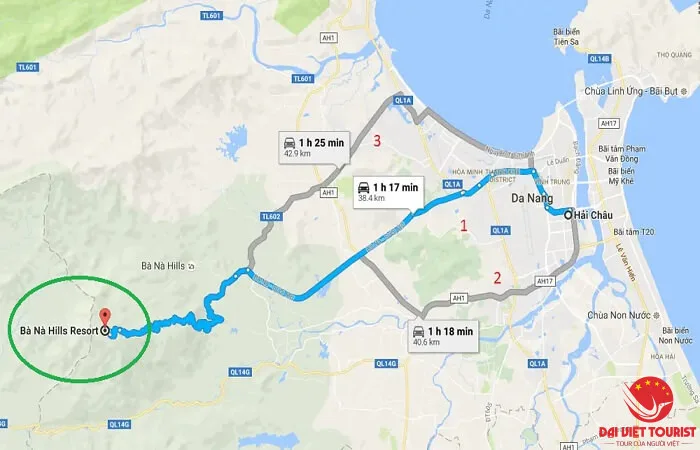 Bản đồ khu du lịch Bà Nà Hills