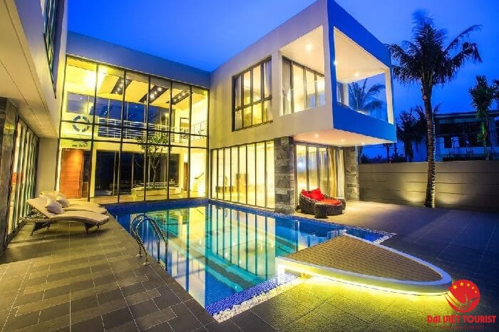 villa hồ bơi riêng gần biển mỹ khê