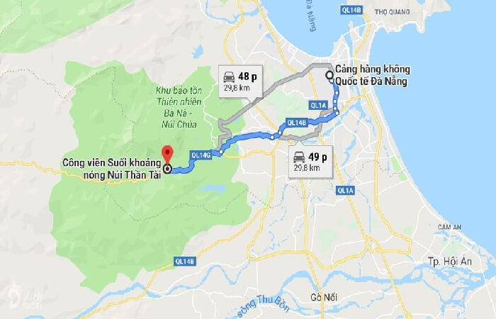 Xe buýt đi Núi Thần Tài