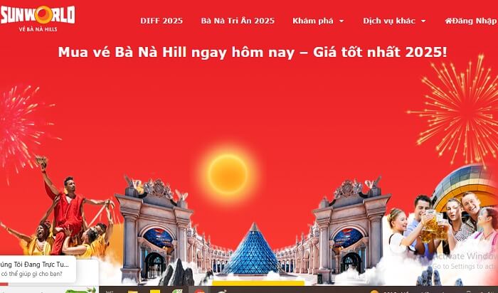 Bà Nà Hills giảm giá vé mừng ngày lễ quốc khánh