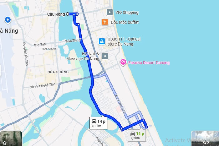 Đường đi bãi tắm biển Sơn Thuỷ Đà Nẵng