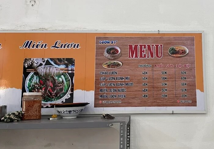 Quán miến lươn Đà Nẵng