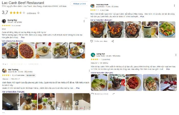 Bò nướng Lạc Cảnh Nha Trang