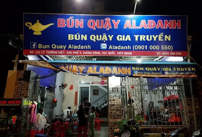 Quán bún quậy Phú Quốc