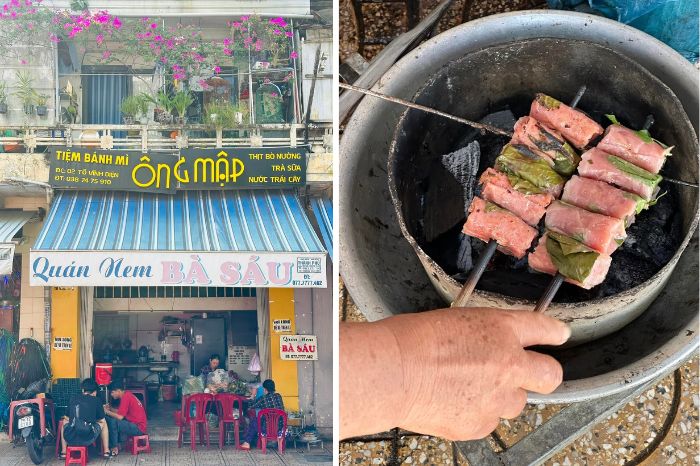 Quán nem nướng Nha Trang ngon nức tiêng