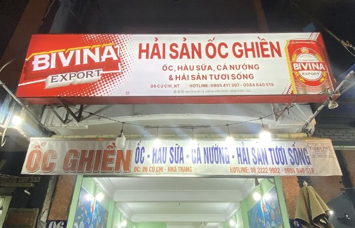 Quán ốc Nha Trang