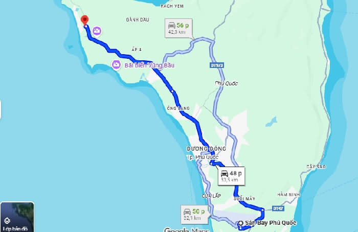 Đường đi VinWonders Phú Quốc