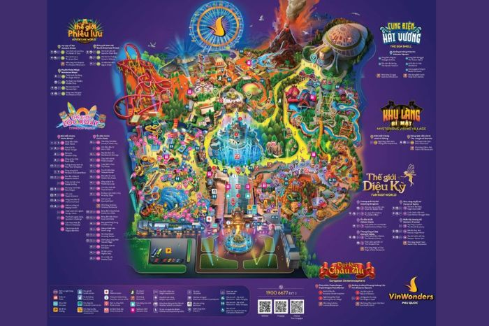 Bản đồ VinWonders Phú Quốc