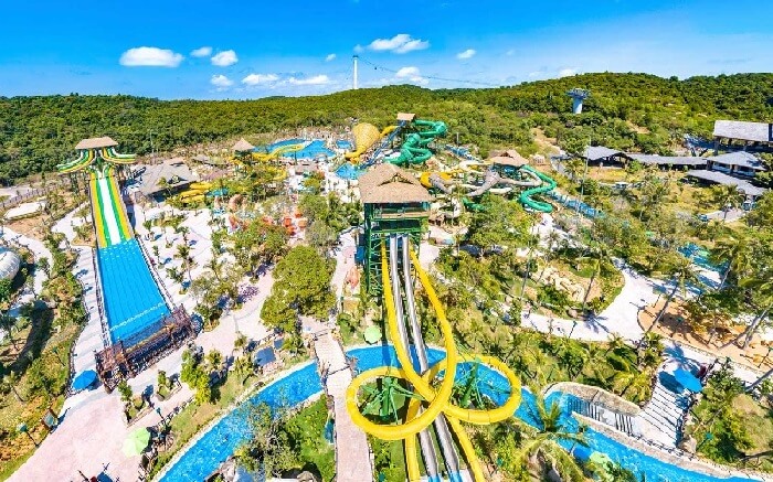 Vui chơi ở công viên Hòn Thơm ngoài Ga An Thới Phú Quốc