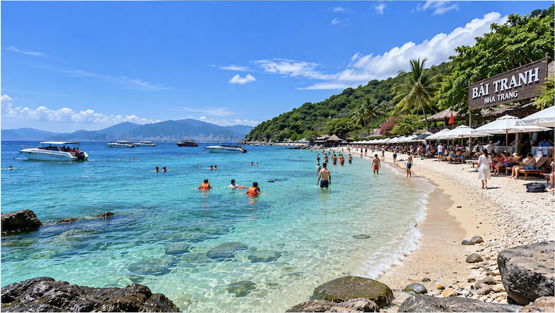 Bãi Tranh địa điểm tham quan tuyệt đẹp tại Nha Trang